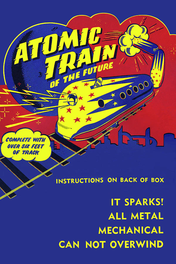 Atomic Train of the Future #1 Painting by Unknown