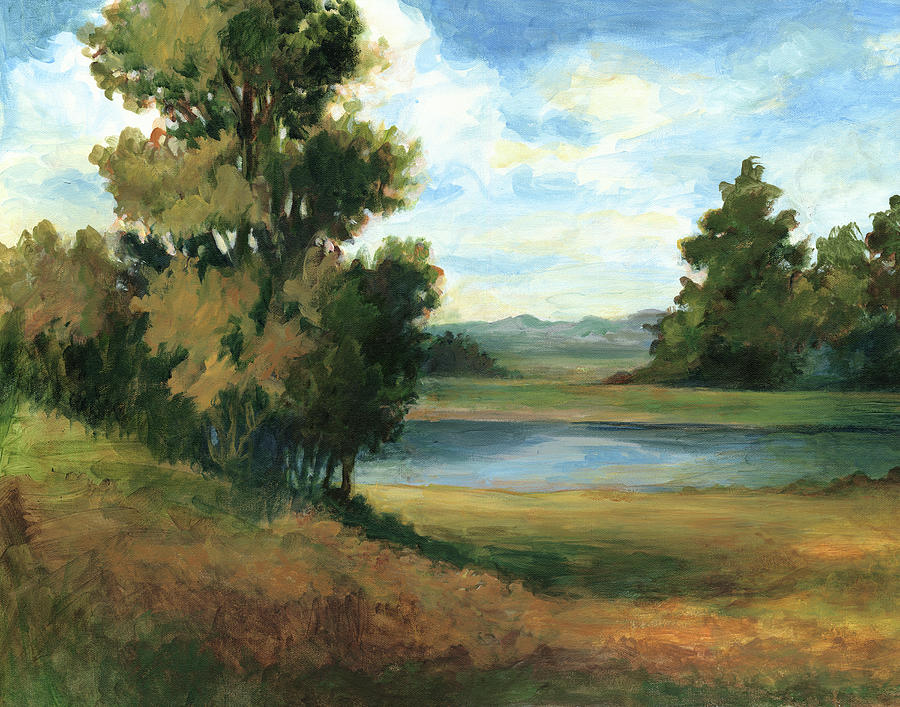 Tree Painting - Auburn Meadow #1 by Ethan Harper