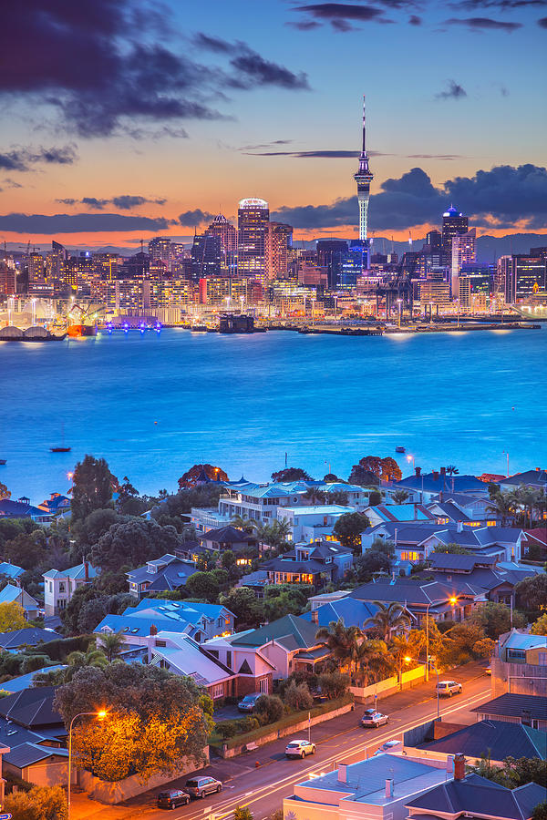 Architecture Photograph - Auckland. Cityscape Image Of Auckland #1 by Rudi1976
