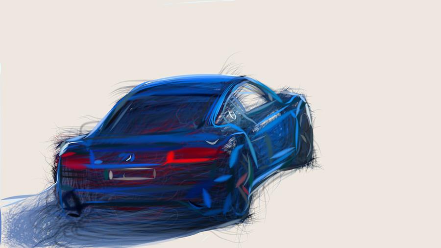 Audi R8 LMX Drawing #2 Digital Art by CarsToon Concept