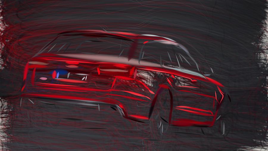 audi rs6 drawing