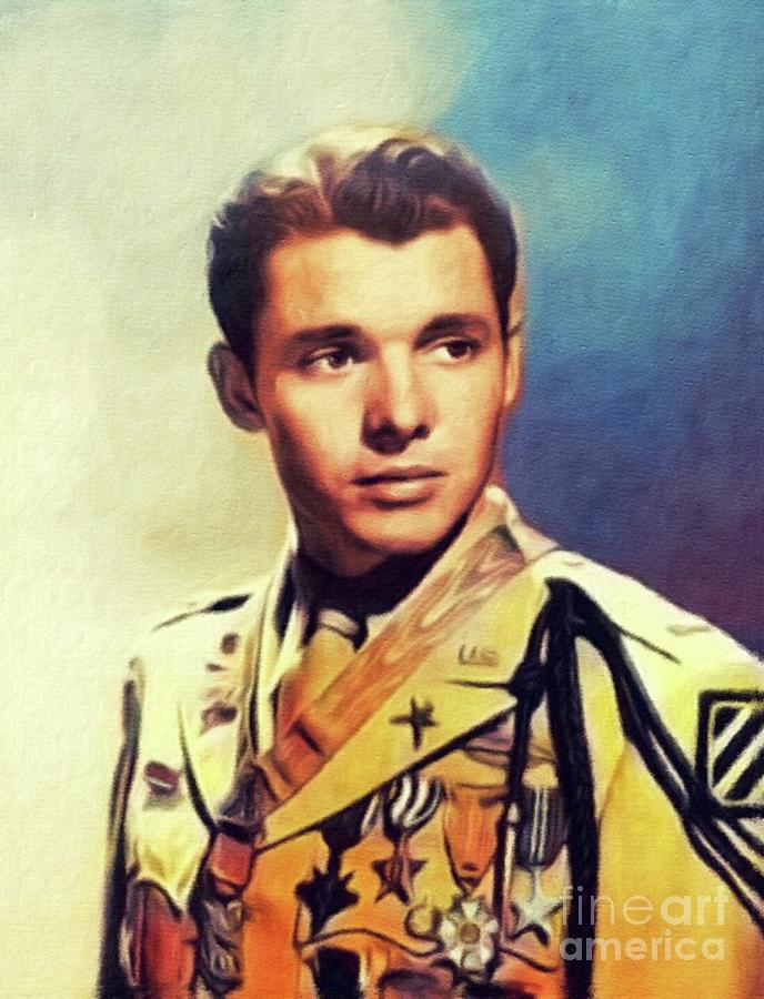 Audie Murphy, Actor and Hero #1 Painting by Esoterica Art Agency