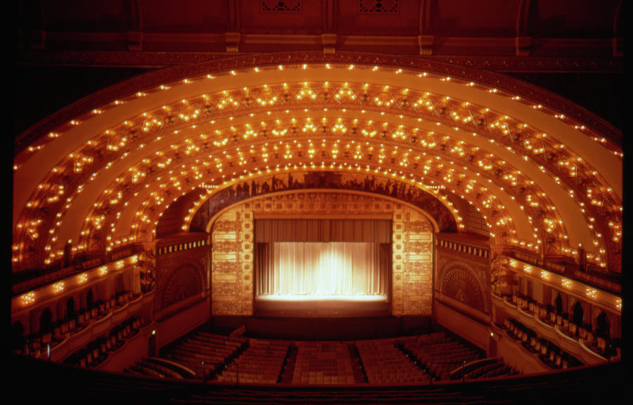 Architecture Photograph - Auditorium Theater In Chicago #1 by Chicago History Museum