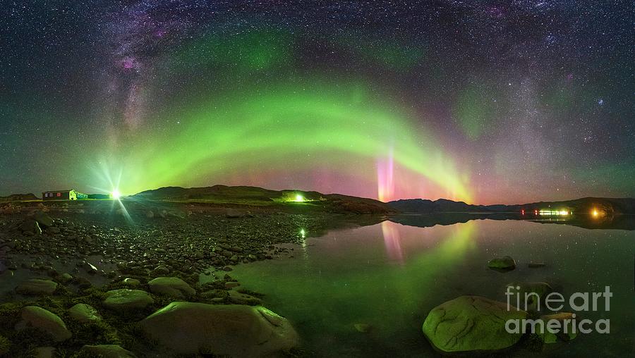 Aurora Borealis And Milky Way #1 Photograph by Juan Carlos Casado (starryearth.com) / Science Photo Library