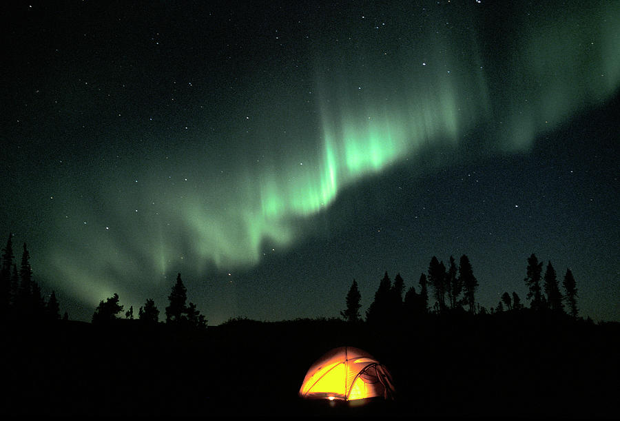 Aurora Borealis, North America #1 Digital Art by Heeb Photos