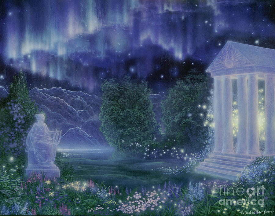 Fantasy Painting - Aurora Garden by Gilbert Williams