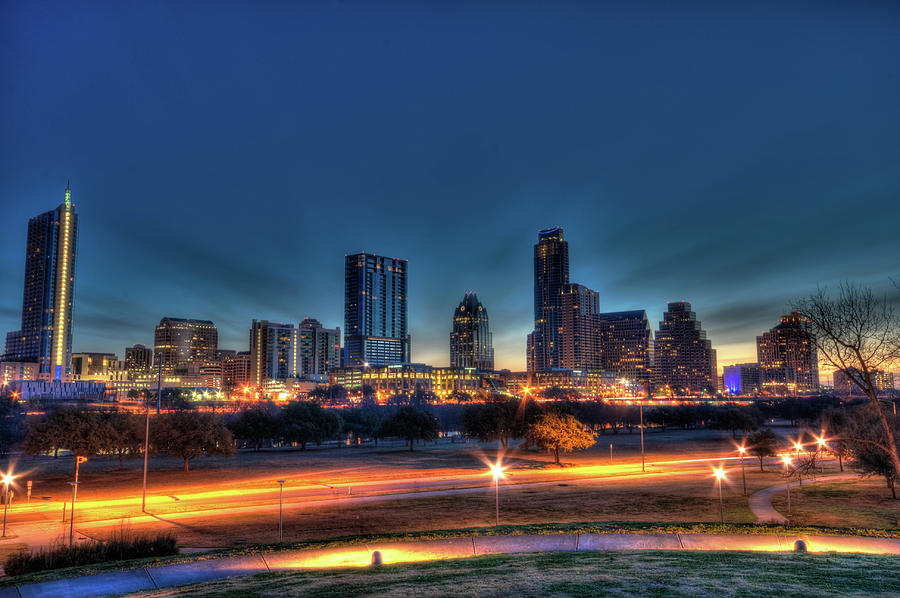 Austin Skyline #1 Photograph by John Cabuena  Flipintex Fotod