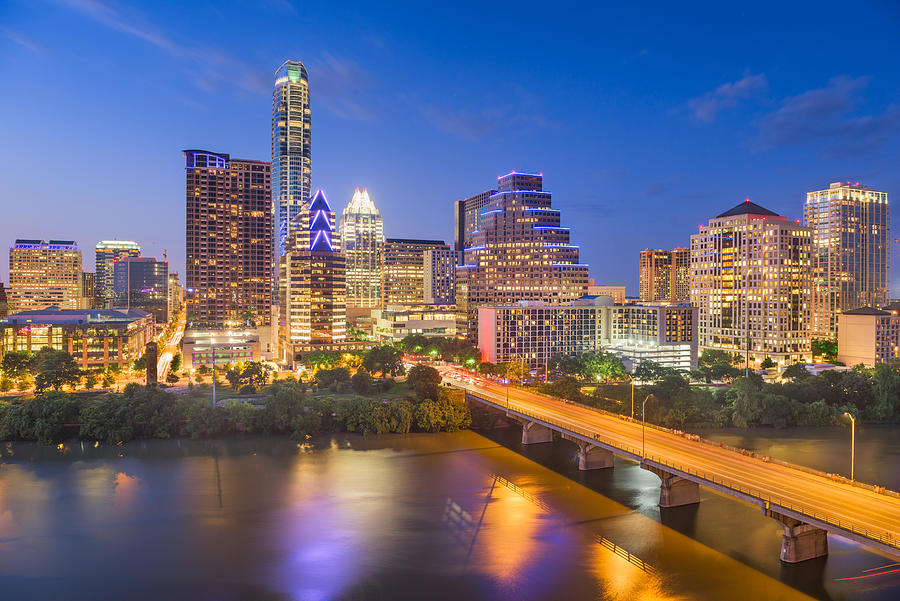 Austin Photograph - Austin, Texas, Usa Downtown City #1 by Sean Pavone