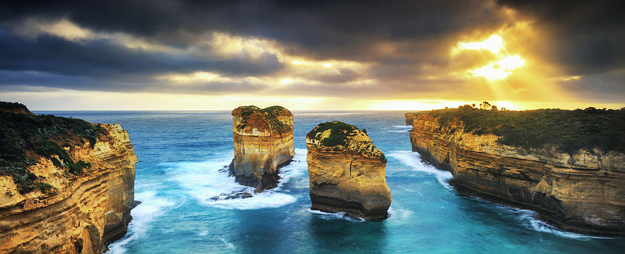 Australia, Victoria, Oceania, Great Ocean Road, Twelve Apostles Sea Rocks #1 Digital Art by Maurizio Rellini