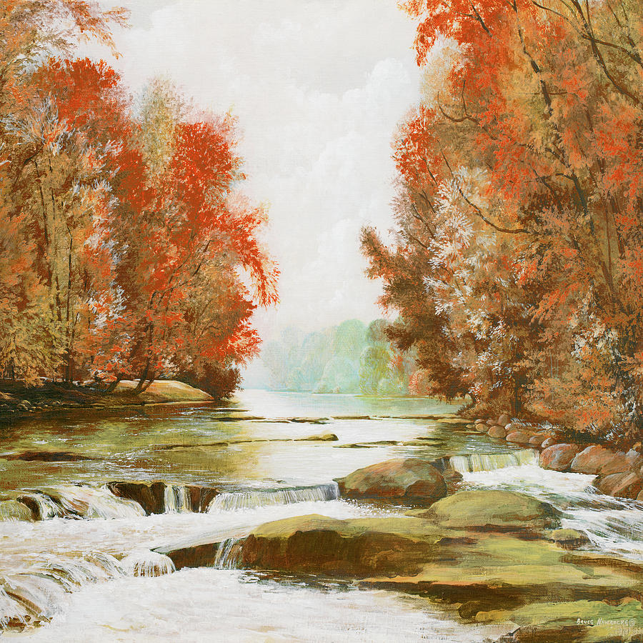 Fall Painting - Autumn At Firemens Park #1 by Bruce Nawrocke