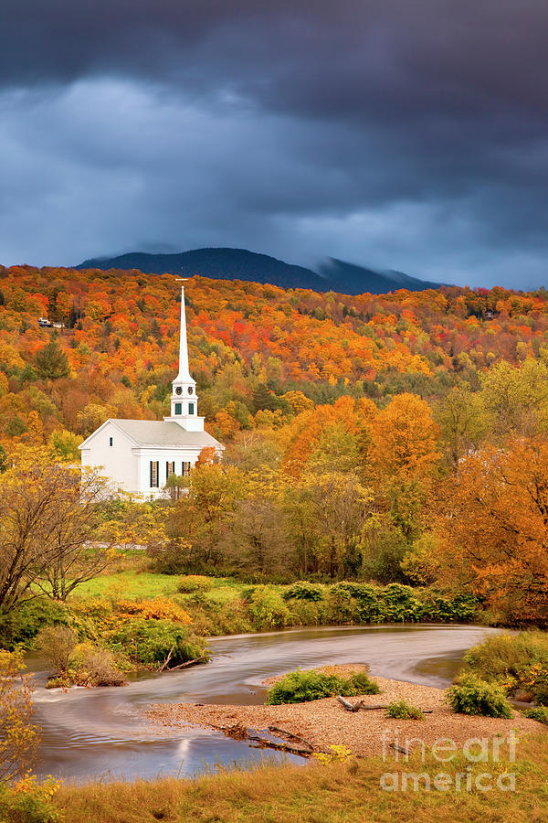 Autumn Church Photograph