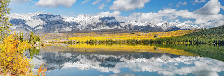 Autumn Day Over Talbot Lake, Jasper #1 Photograph by Panoramic Images