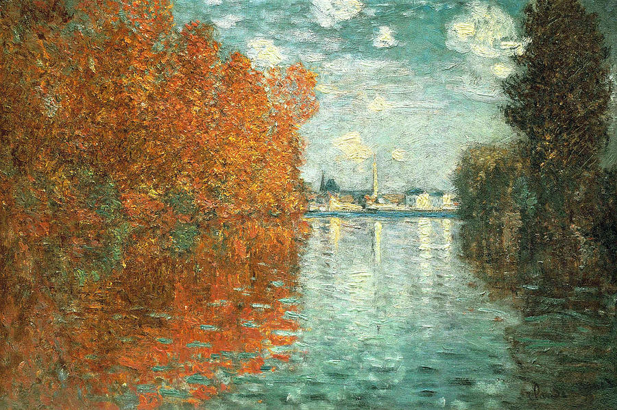 Claude Monet Painting - Autumn Effect at Argenteuil #1 by Claude Monet