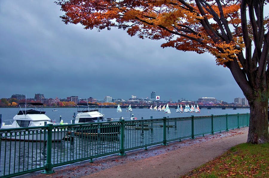 Autumn on the Charles River - Boston #1 Photograph by Joann Vitali