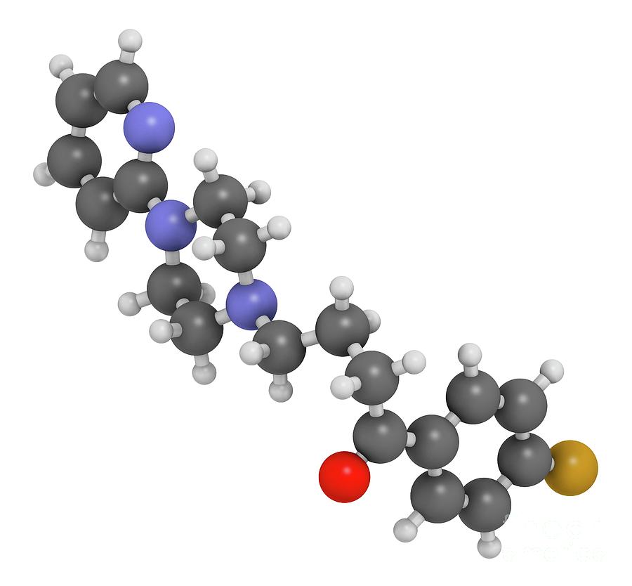 Azaperone Antipsychotic Drug Molecule Photograph by Molekuul/science ...