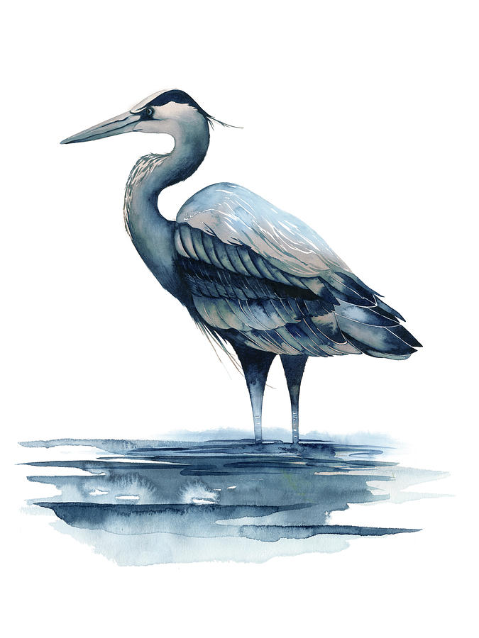 Animal Painting - Azure Heron I #1 by Grace Popp