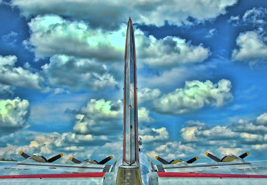 B-17 Tail Fin Photograph by Allen Beatty