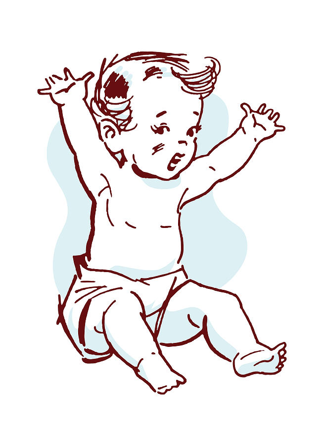 baby diapers drawing