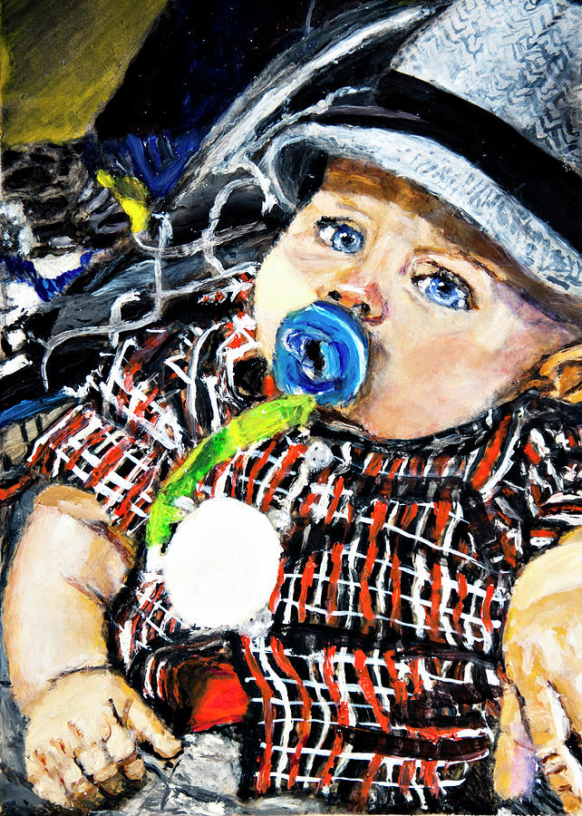 Baby Nolan #1 Painting by David Martin