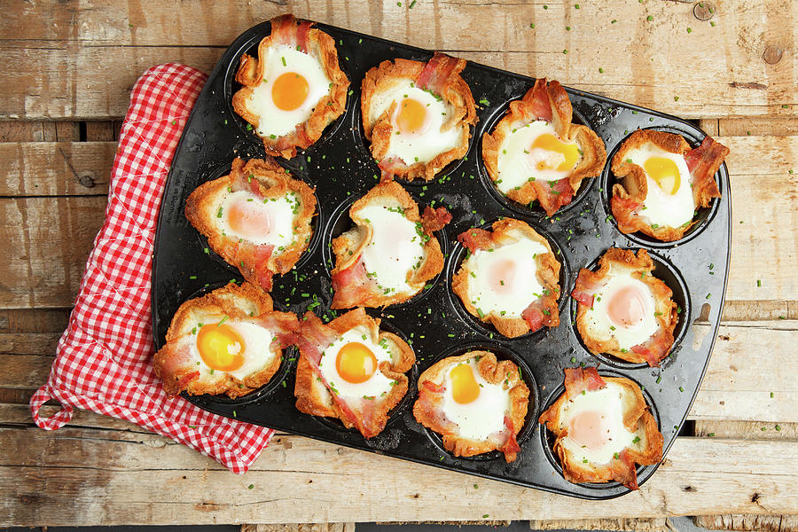 Bacon And Egg Muffins #1 Photograph by Jalag / Intosite Kitchengirls