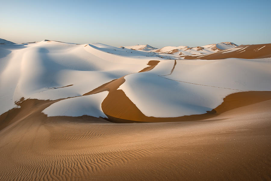 Winter Photograph - Badain Jaran Desert #1 by Shanyewuyu