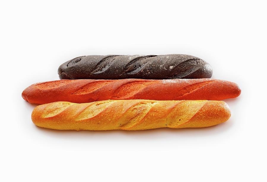 Baguettes  Black, Red And Gold #1 Photograph by Petr Gross