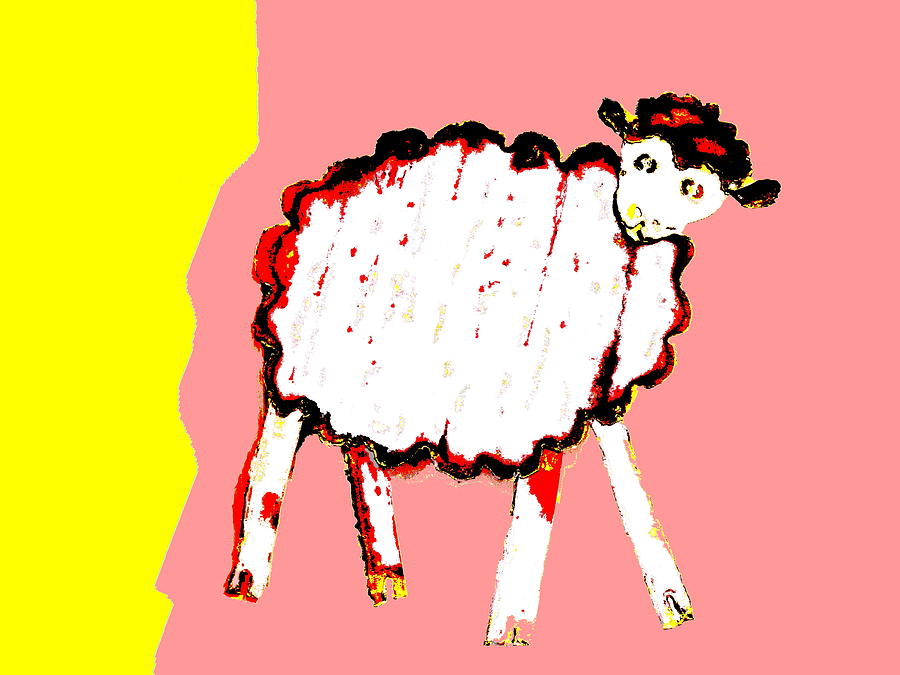 Bah Bah Aussie Sheep - Pink #1 Photograph by Lexa Harpell
