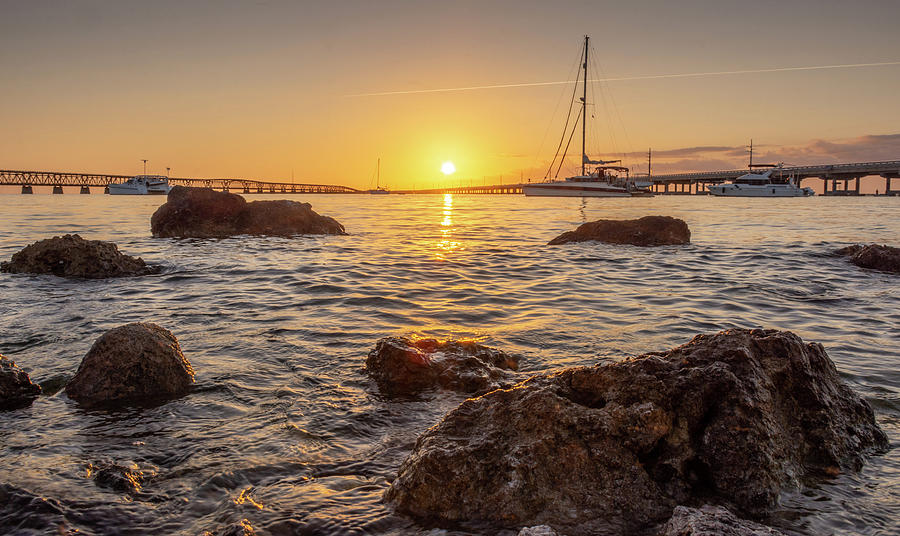 Bahia Honda Sunset #1 Photograph by David Hart