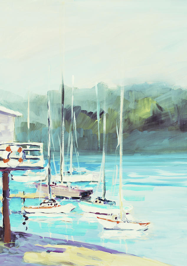 Boat Painting - Bait Shack #1 by Jane Slivka