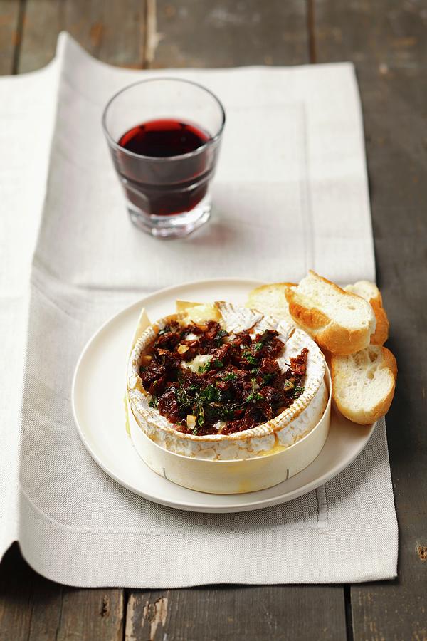 Baked Camembert With Sundried Tomatoes #1 Photograph by Rua Castilho