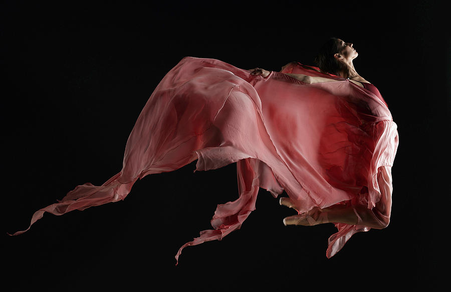 Ballet Dancer Wearing Flowing Dress In By Ryan Mcvay 