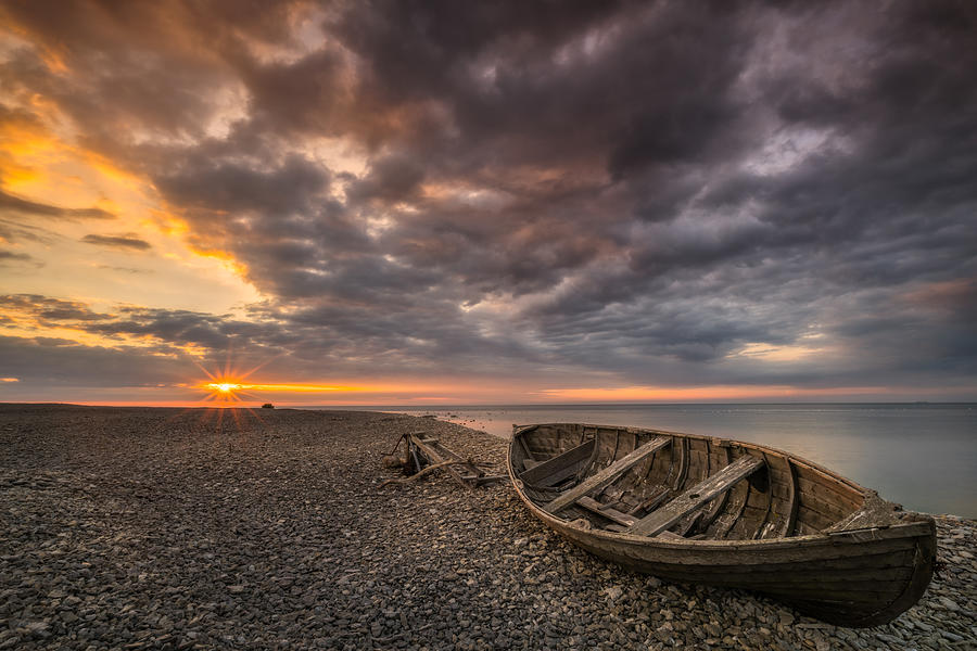 Sunset Photograph - Baltic Shore #1 by Ludwig Riml