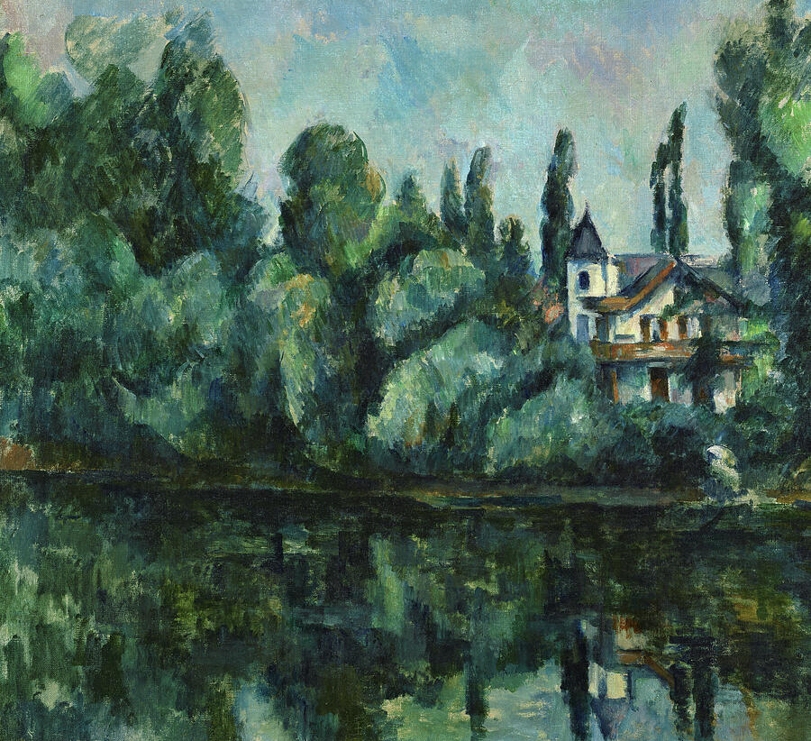 Cezanne Painting - Banks Of The Marne, 1888 by Paul Cezanne Cezanne Painting - Banks Of The Marne, 1888 by Paul Cezanne