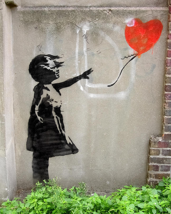 Banksy Street Art Balloon Girl #2 Photograph by Gigi Ebert