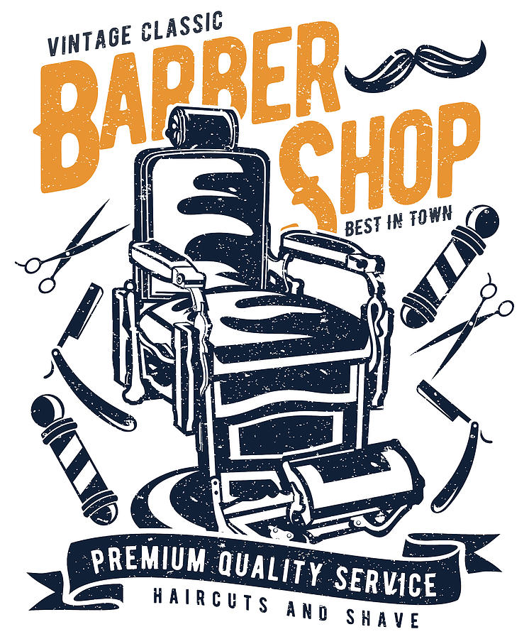 Barber Shop #1 Digital Art by Long Shot