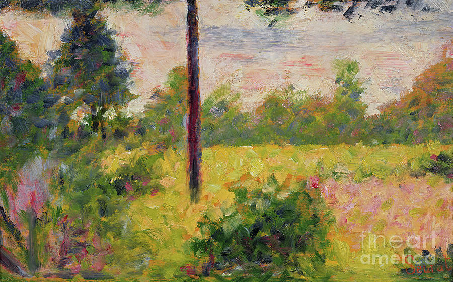 Barbizon Forest Painting by Georges Pierre Seurat