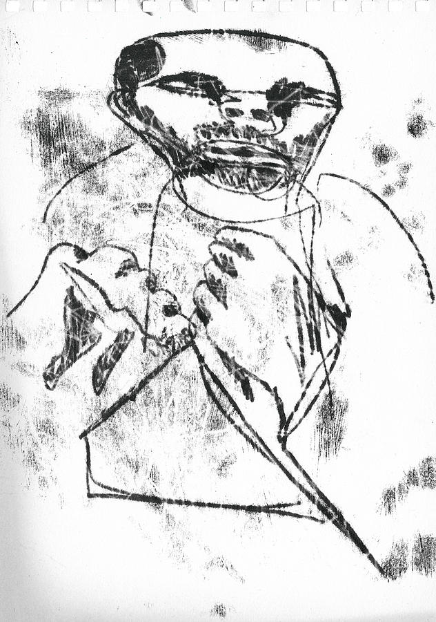 Bare knuckle Boxer #1 Drawing by Edgeworth Johnstone