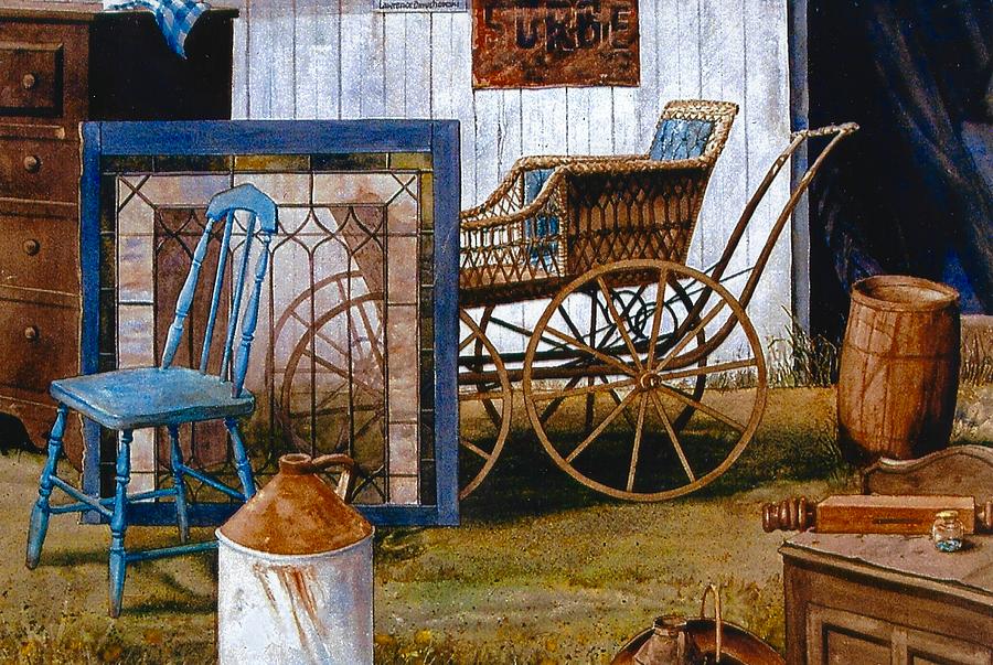 Barn Sale Antiques Painting By Pat Shamy