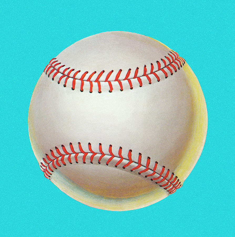 Baseball Drawing - Baseball #1 by CSA Images