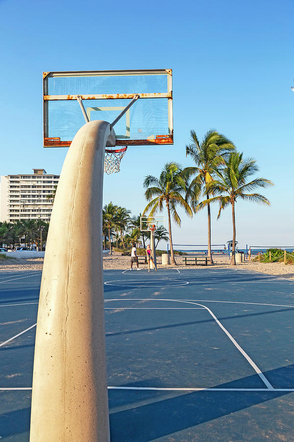 Basketball Court, Fort Lauderdale Fl #1 Digital Art by Lumiere