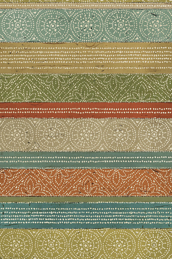 Pattern Painting - Batik Stripes II #1 by Daphne Brissonnet