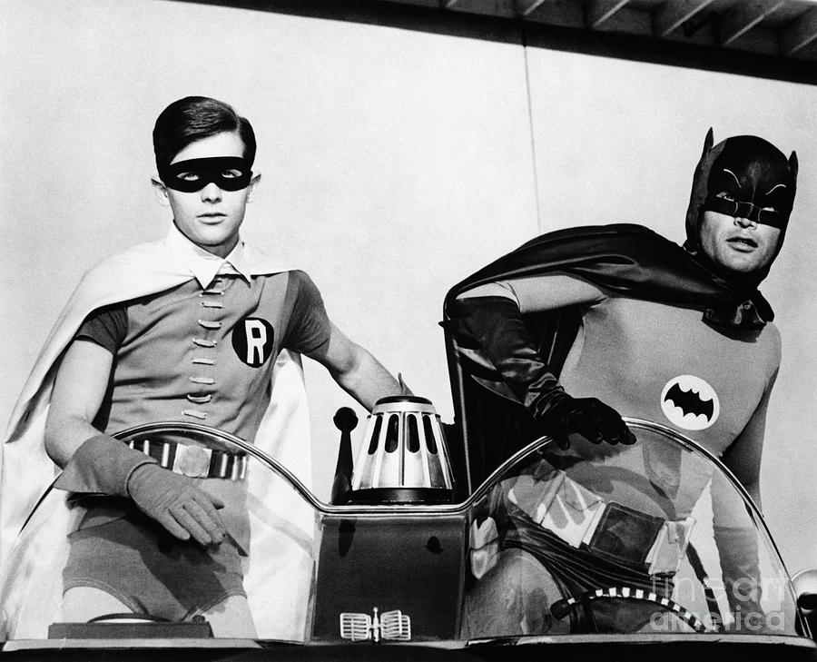 Batman And Robin In The Batmobile #1 Photograph by Bettmann