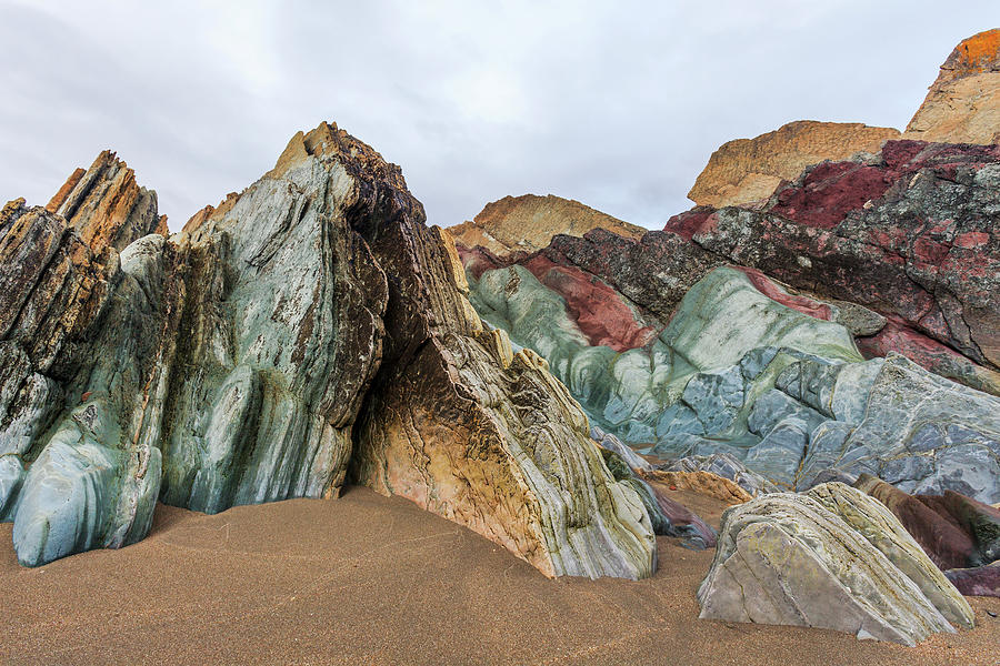 Batsfjord Sedimentary Rocks #1 Photograph by Heike Odermatt
