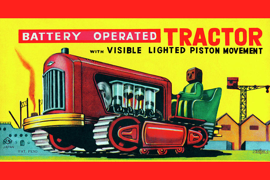 Battery Operated Tractor #1 Painting by Unknown