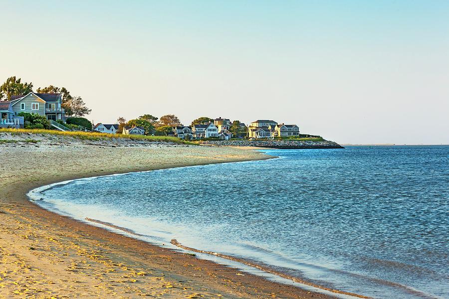 Beach & Homes, Chatham, Cape Cod, Ma #1 Digital Art by Lumiere