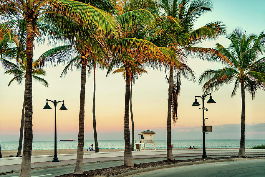 Beach At Fort Lauderdale, Fl #1 Digital Art by Laura Zeid