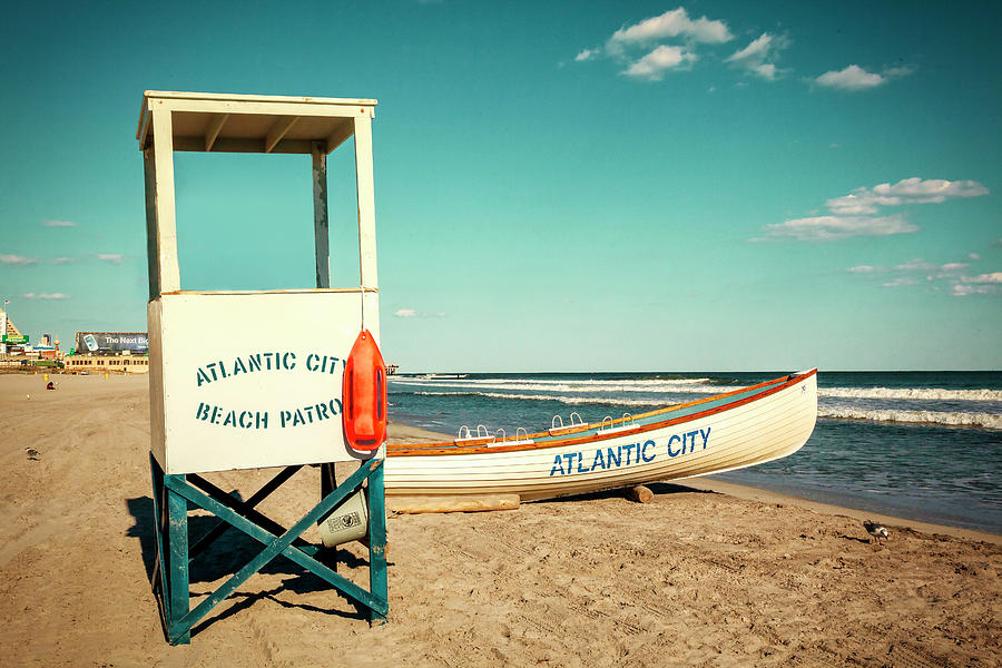 Beach, Atlantic City, Nj #1 Digital Art by Grant Studios