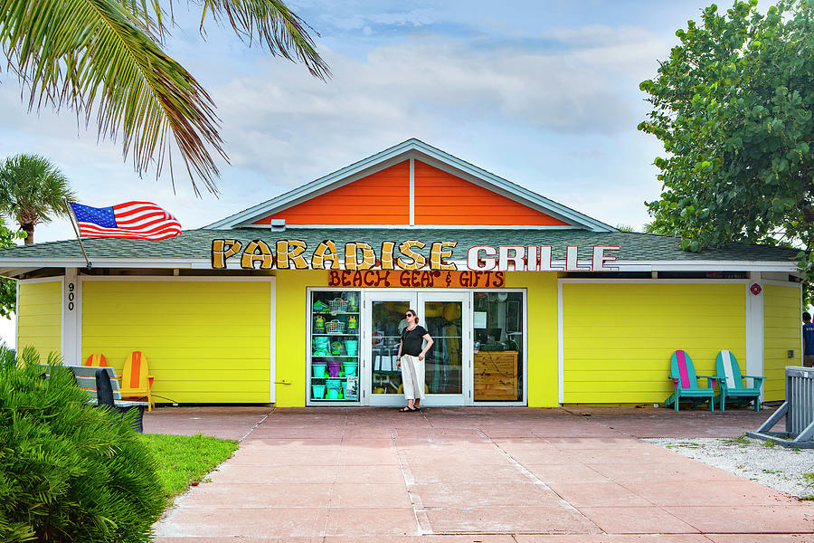 Beach Bar, Pass-a-grille, Florida #1 Digital Art by Lumiere