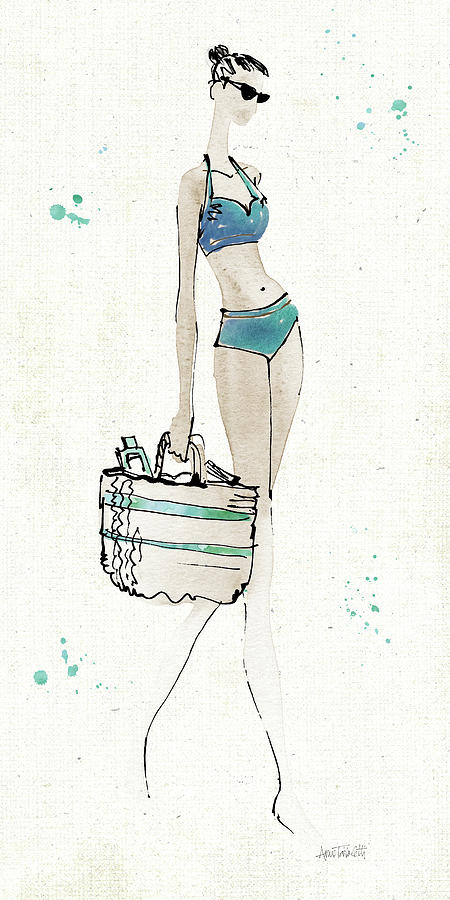Summer Painting - Beach Divas Vi #1 by Anne Tavoletti
