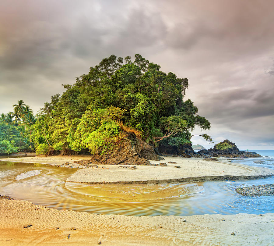 Beach In Costa Rica #1 Digital Art by Pietro Canali